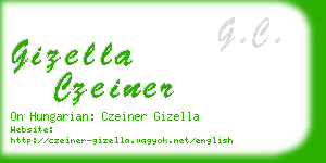 gizella czeiner business card